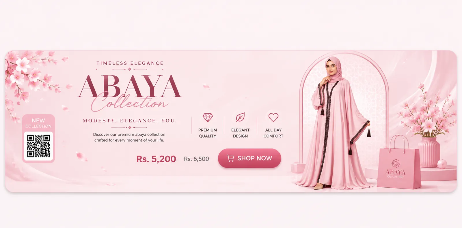 Shahzad Abayas featured banner collection