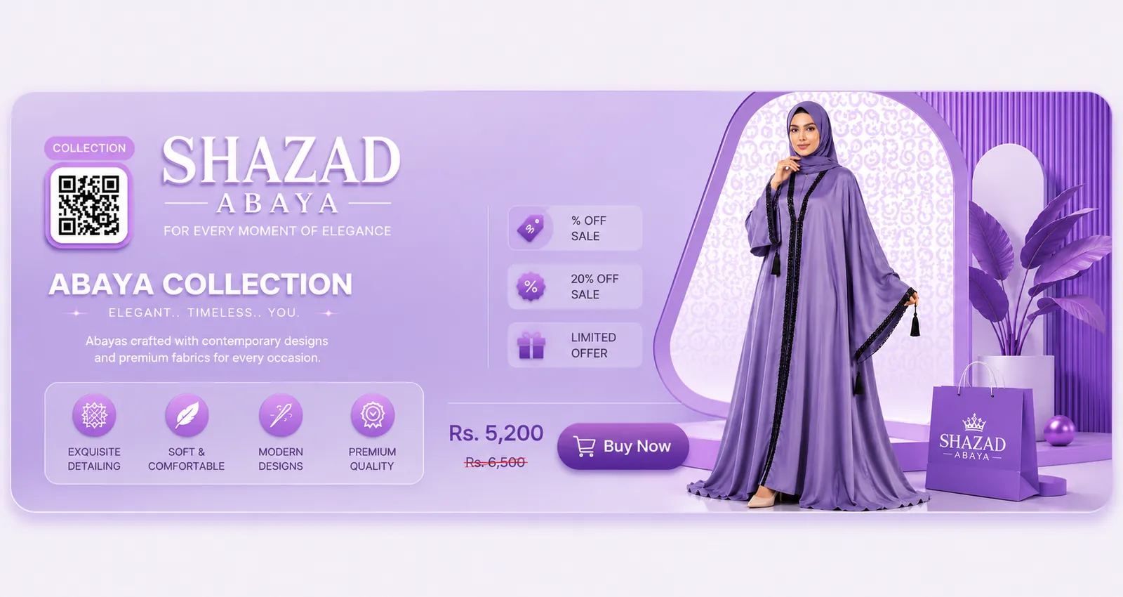 Shahzad Abayas new arrival banner